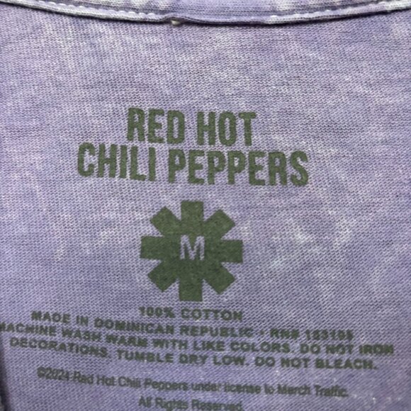 Red Hot Chili Peppers Rock Band Mineral Wash purple Tee M - Picture 4 of 4